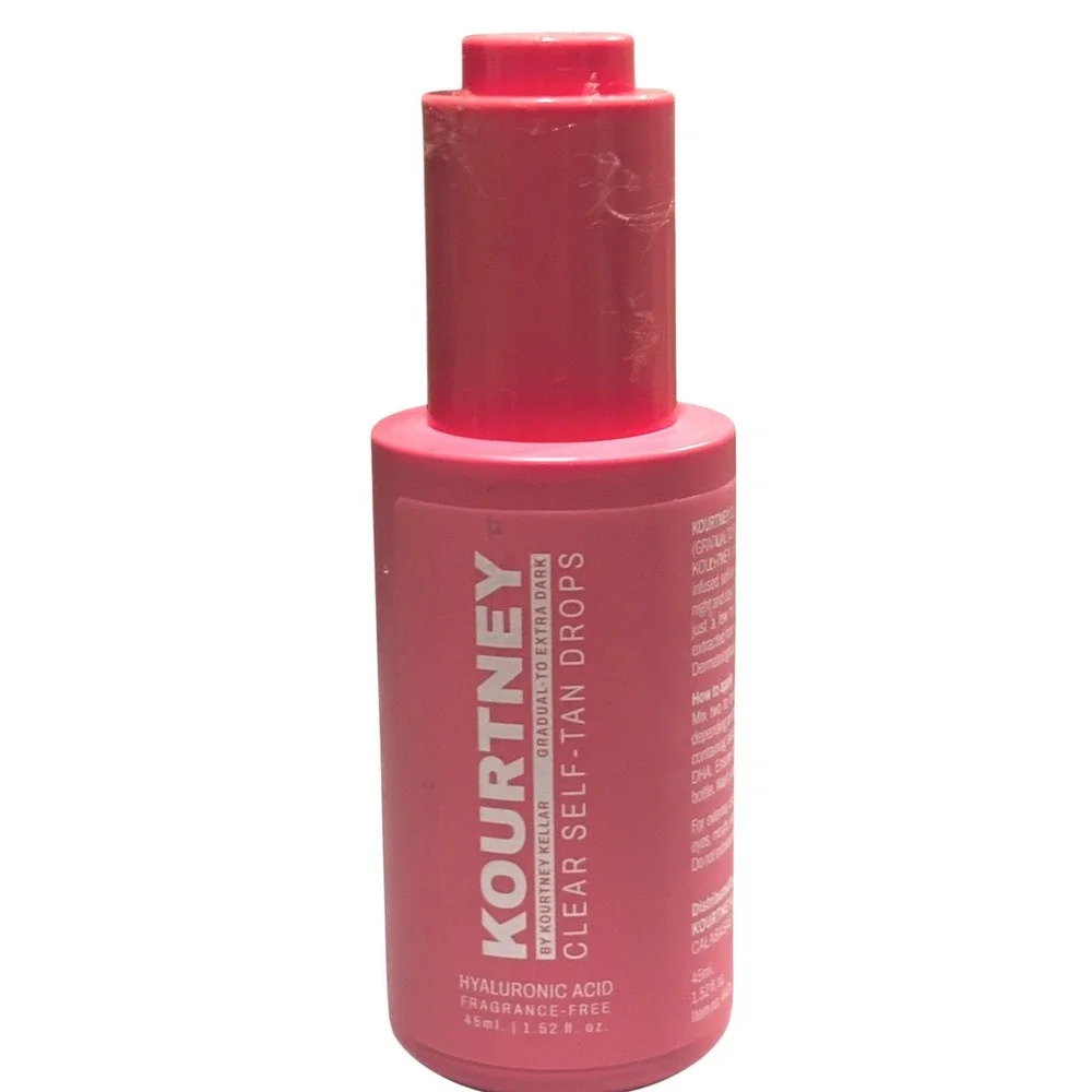 Kourtney by Kourtney Kellar Clear Self-Tan Drops Hyaluronic Acid 45ml 1.52oz NEW